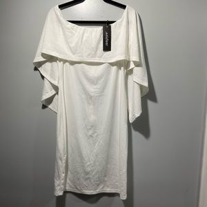 White dress size 2XL light weight new with tags